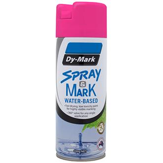 Paint Dymark Spray & Mark Water Base - Fluro Pink 350g