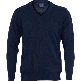 DNC Mens V-Neck Knitted Woolmix Pullover
