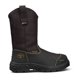 Oliver 240mm Brown Pull on Riggers Boot - 100% Waterproof