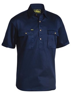 Bisley Closed Front Short Sleeve Cool Lightweight Drill Shirt