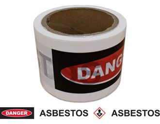  Barrier tape – danger asbestos 50m x 7.5cm
