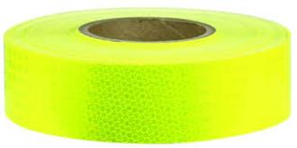 Class 1 Reflective Tape, Lime Green, 100mm x 45.7mtr 