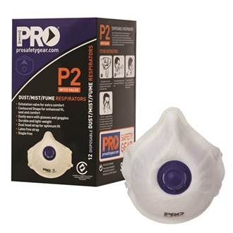 Pro Choice Dust Mask P2 valved, Box of 12