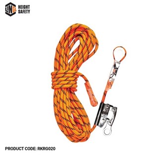Linq Kernmantle Rope with Thimble Eye & Rope Grab 20M