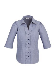 Biz Collection Ladies Edge 3/4 Sleeve Shirt
