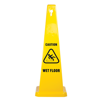 Safety Cone 890mm - Caution Wet Floor
