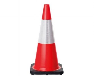 Traffic Cone 700mm with Reflective Tape