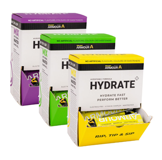 Armour Hydrate+ Hypotonic 5g Serve, 60 Bulk Sachets
