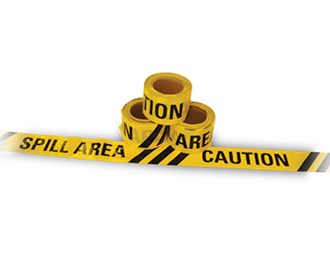 Barrier Tape, Caution Spill Area 100m x 75mm